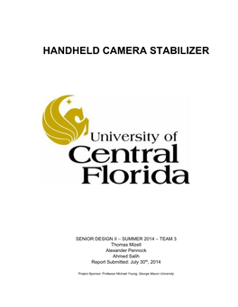 Handheld Camera Stabilizer