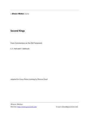 2 Kings - Keil and Delitzsch Contents