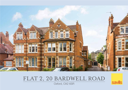 FLAT 2, 20 BARDWELL ROAD Oxford, OX2 6SR Elegantly Proportioned Ground Floor Apartment in Enviable Location