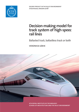 Decision-Making Model for Track System of High-Speed Rail Lines Rail High-Speed of System Track for Model Decision-Making