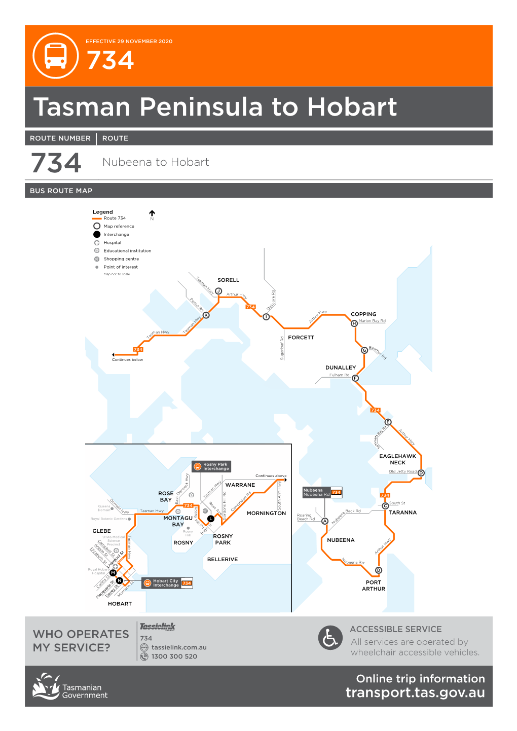 734 Tasman Peninsula to Hobart