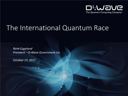 The International Quantum Race