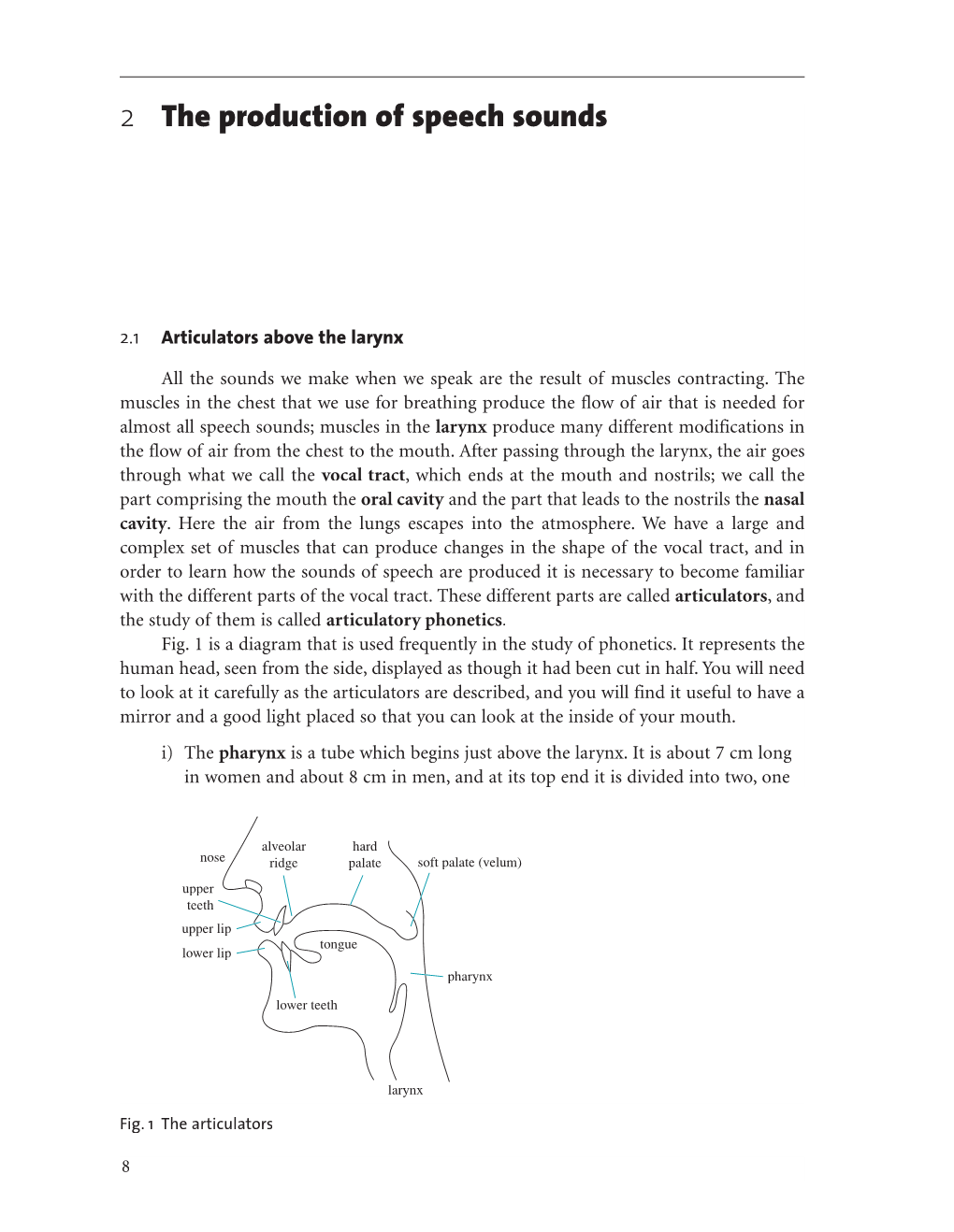 2 I F the Production of Speech Sounds