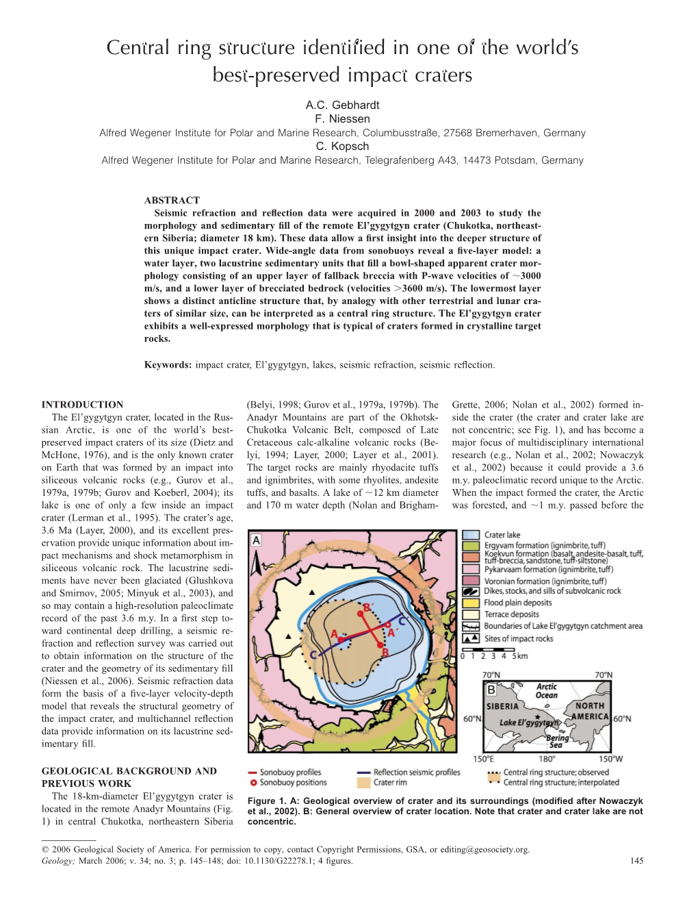 Central Ring Structure Identified in One of the World's Best-Preserved Impact