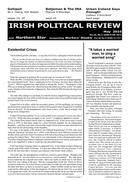 Irish Political Review, May 2010