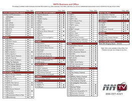 NNTV Business and Office This Package Is Available to Public Businesses and Private Office Locations (E.G