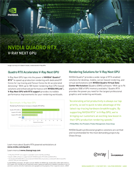NVIDIA Quadro RTX for V-Ray Next