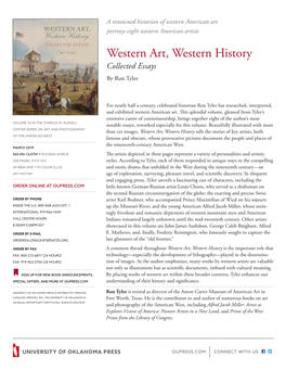 Western Art, Western History Collected Essays by Ron Tyler