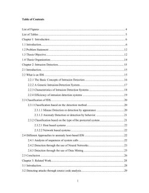 1 Table of Contents List of Figures