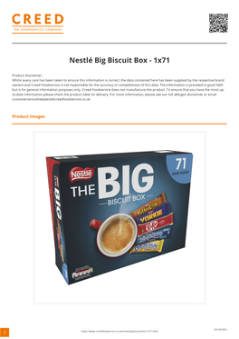 Nestlé Big Biscuit Box - 1X71
