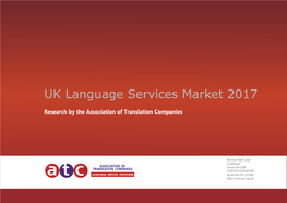 UK Language Services Market 2017
