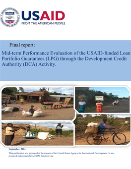 USAID Mozambique DCA Mid-Term Evaluation