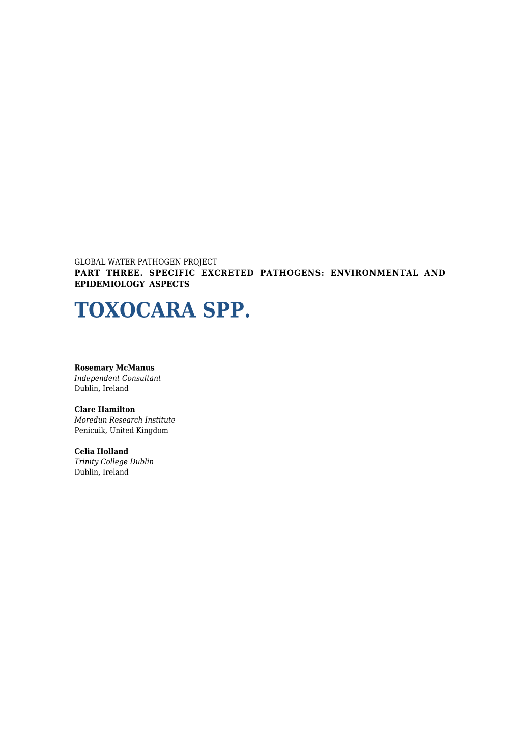 Toxocara Spp