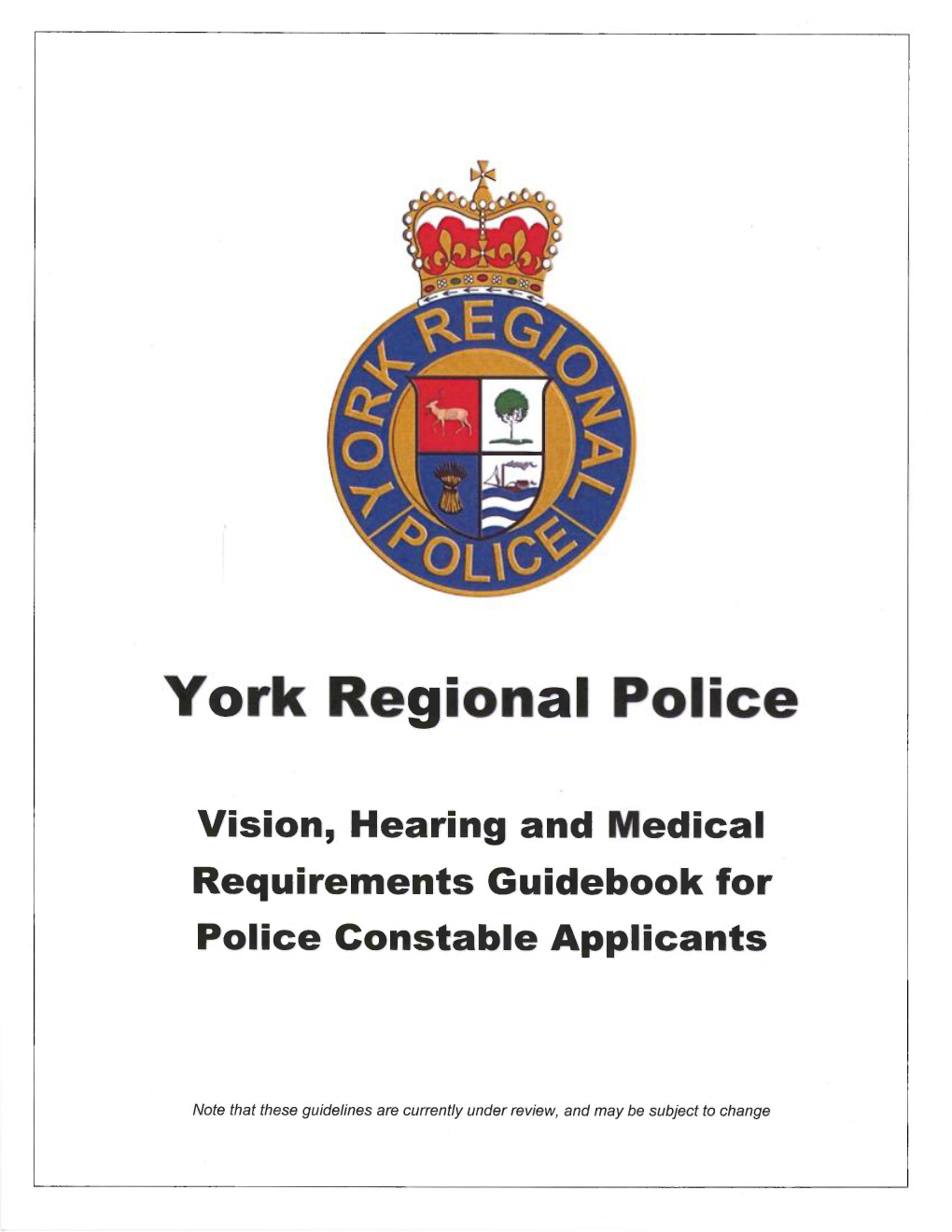 York Re Tonal Police G