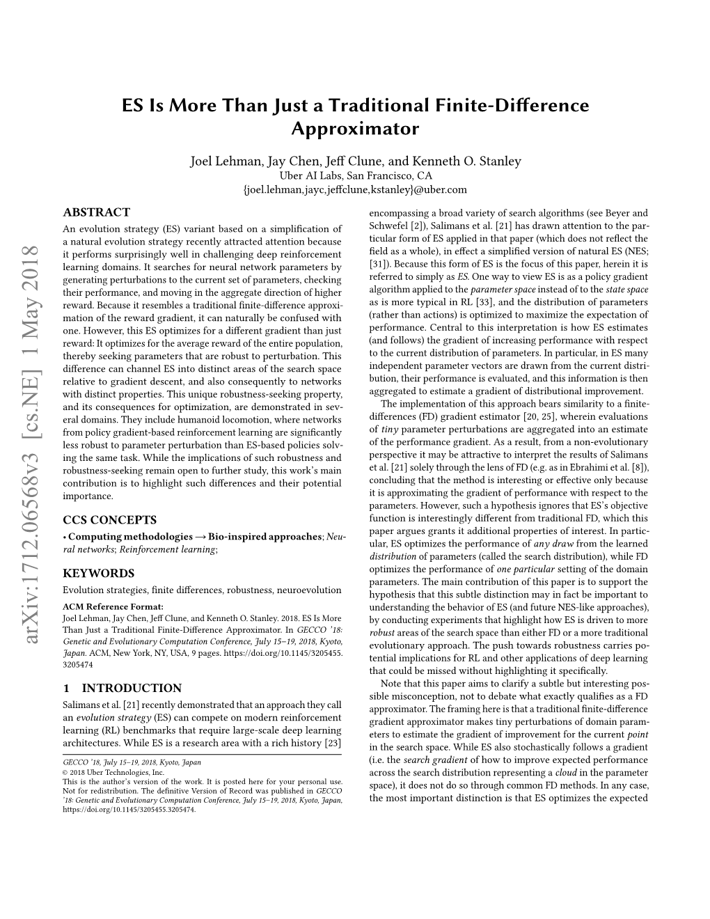 ES Is More Than Just a Traditional Finite-Difference Approximator