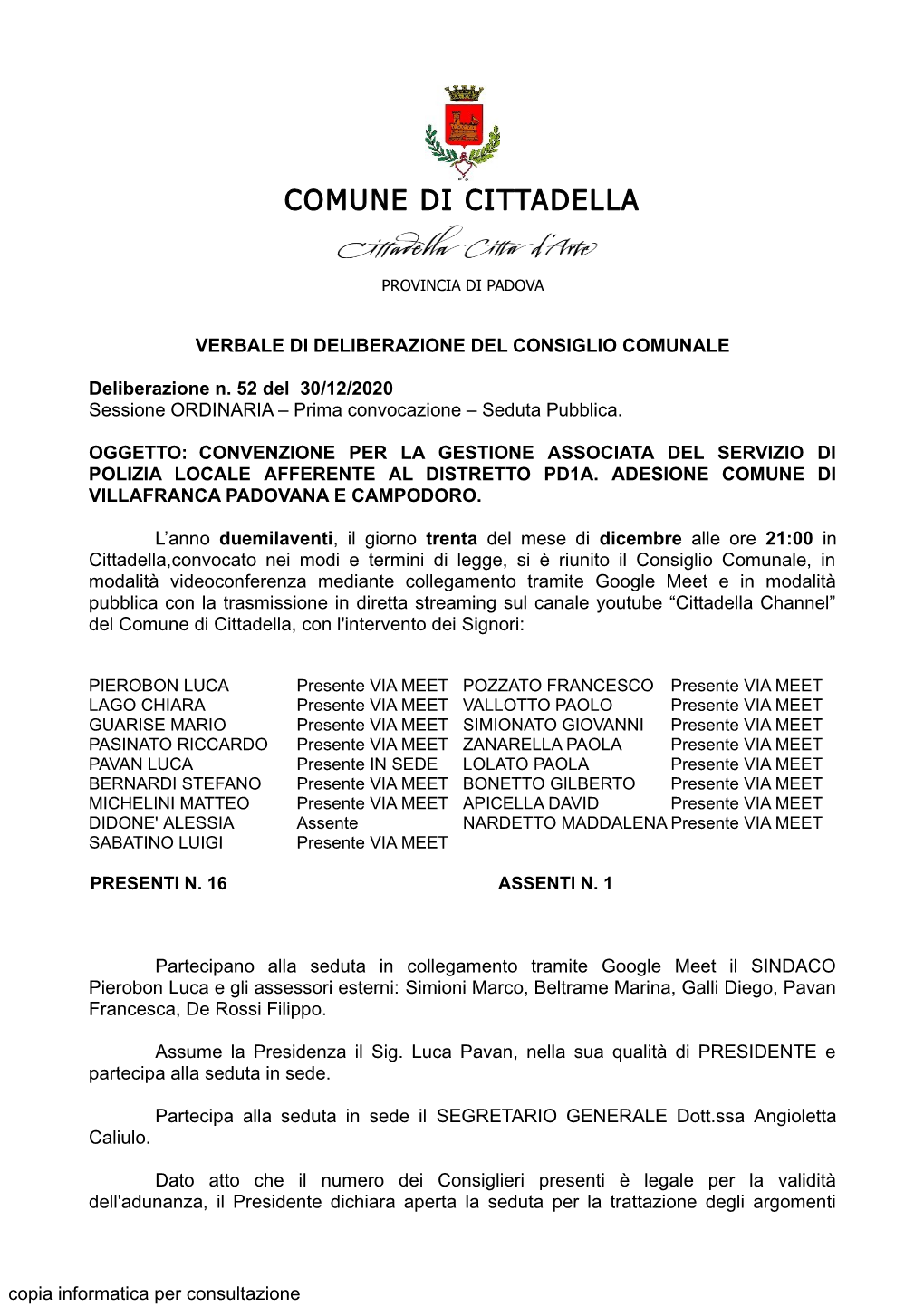 Comune Di Cittadella