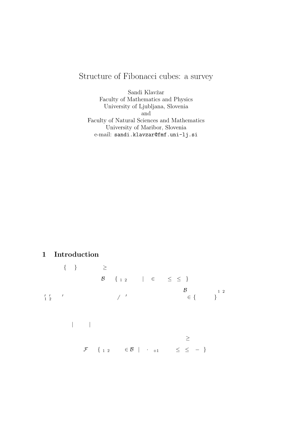 Structure of Fibonacci Cubes: a Survey