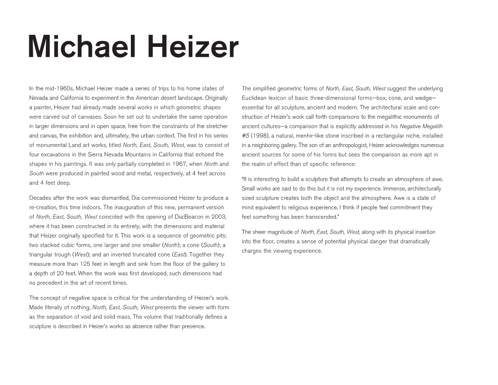 Michael Heizer