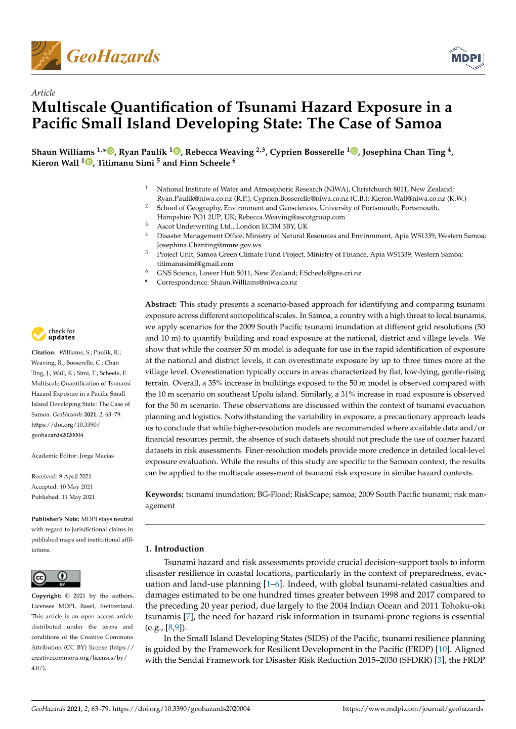 The Case of Samoa