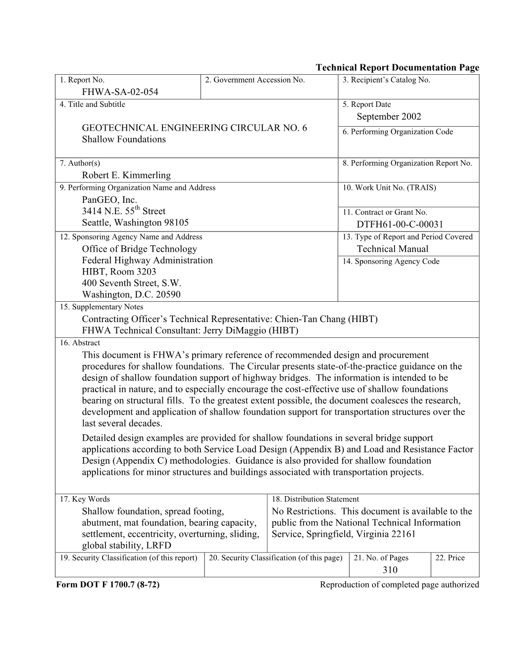 Geotechnical Engineering Circular No. 6 6