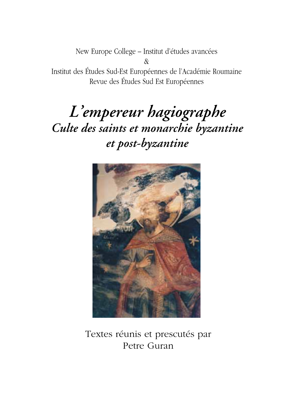 L'empereur Hagiographe