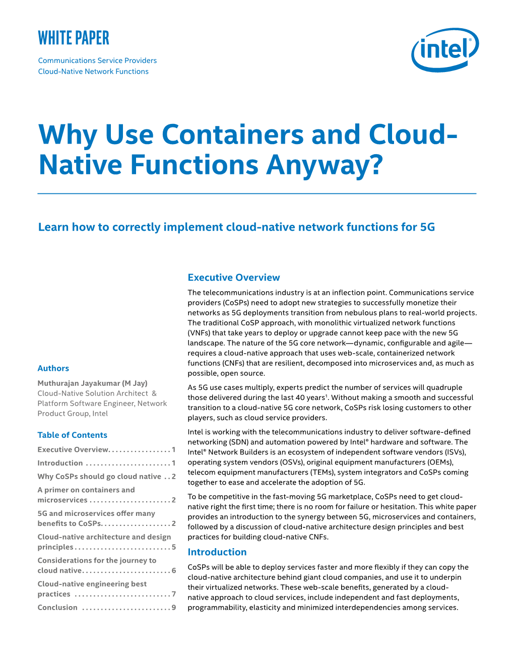 Why Use Containers and Cloud-Native Functions Anyway? 2