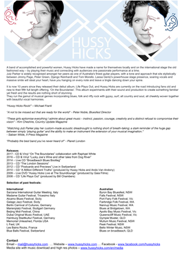 Contact Email – ​Mail@Hussyhicks.Com
