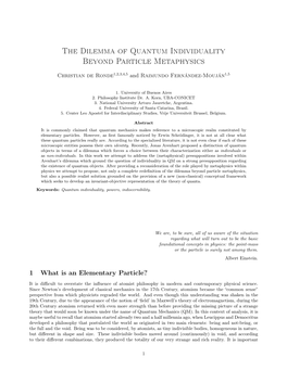 The Dilemma of Quantum Individuality Beyond Particle Metaphysics