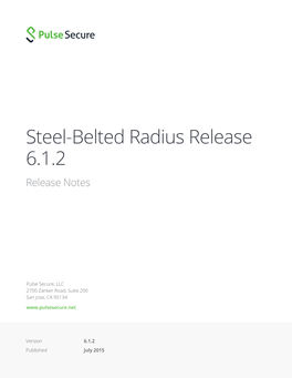 Steel-Belted Radius Release 6.1.2 Release Notes