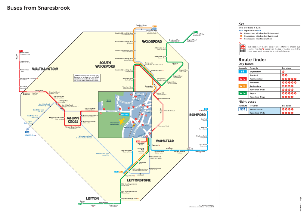 Buses from Snaresbrook