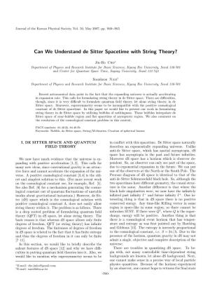 Can We Understand De Sitter Spacetime with String Theory?