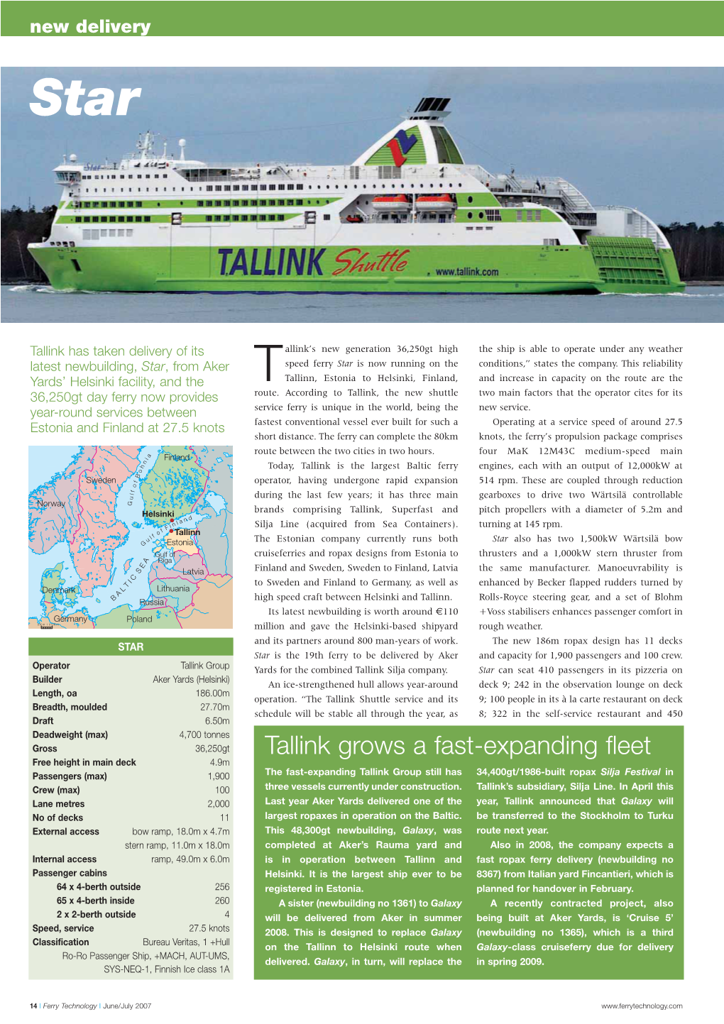Tallink Grows a Fast-Expanding Fleet
