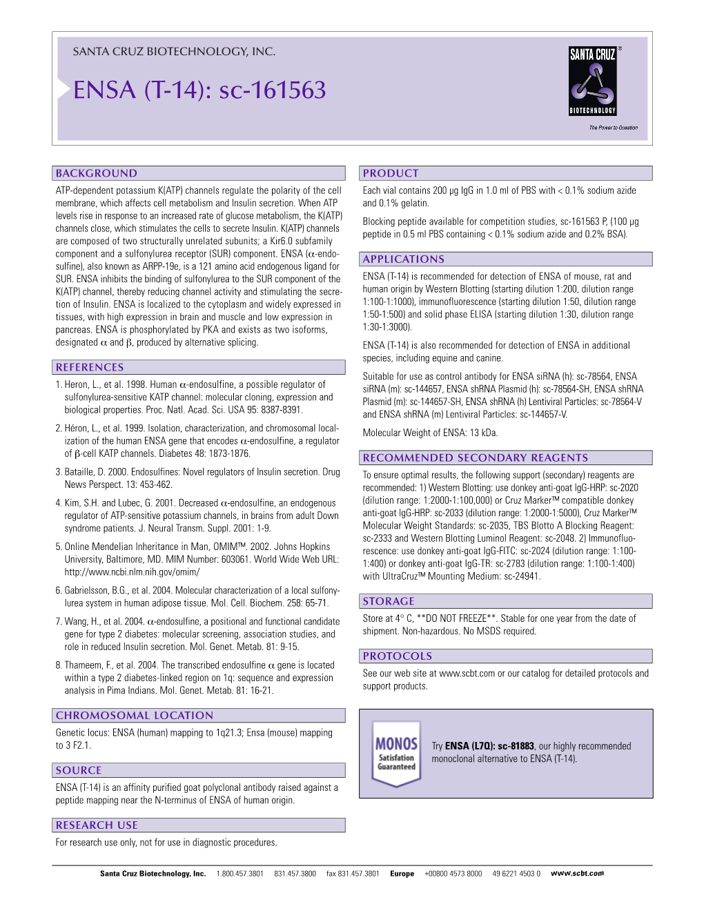 Datasheet Blank Template