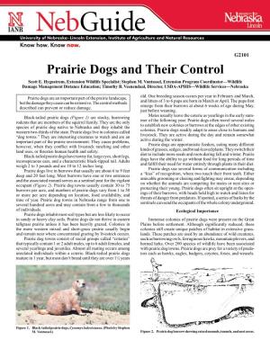 Prairie Dogs and Their Control Scott E