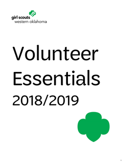 Volunteer Essentials 2018/2019