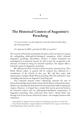 Augustine's Theology of Preaching