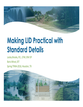 Making LID Practical with Standard Details