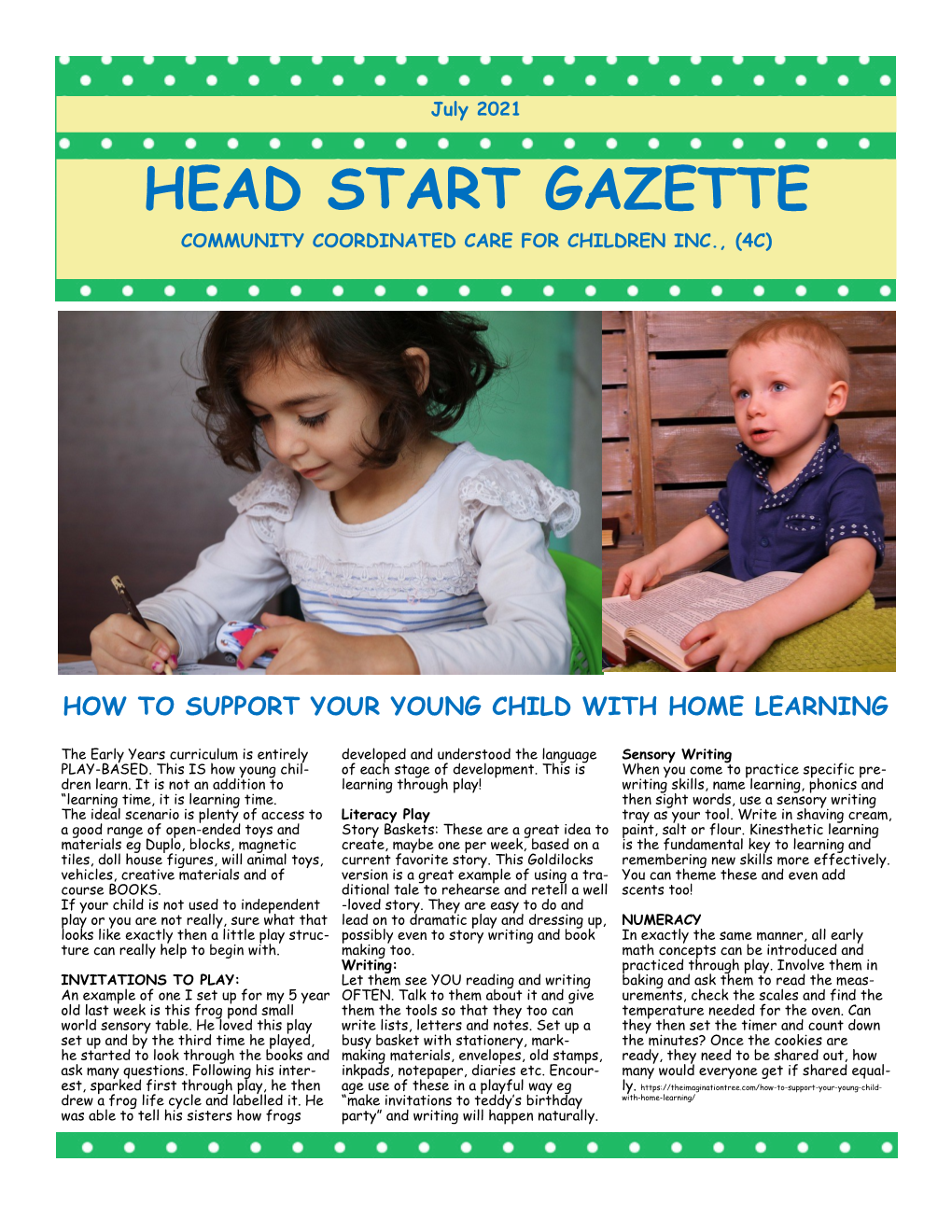 Head Start Gazette