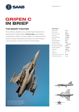 Gripen C Fact Sheet – EN – Ver