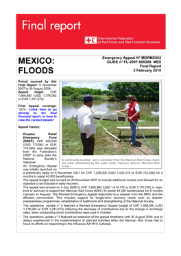 Mexico: Floods
