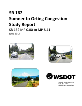 SR 162 Orting to Sumner Congestion Study