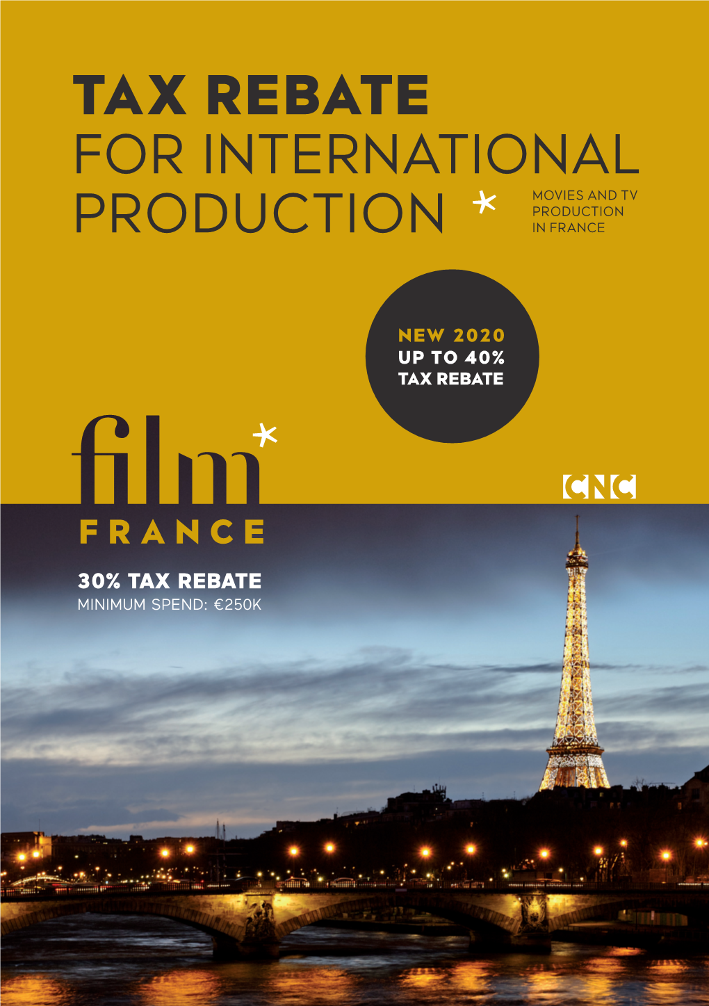 Tax Rebate for International Movies and Tv Production Production in France
