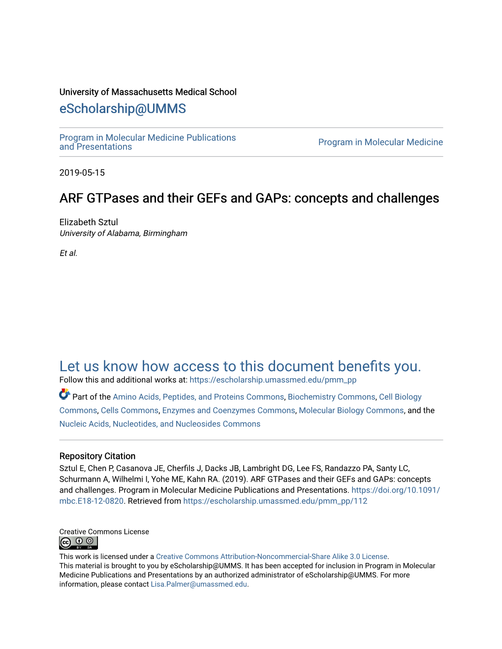 ARF Gtpases and Their Gefs and Gaps: Concepts and Challenges