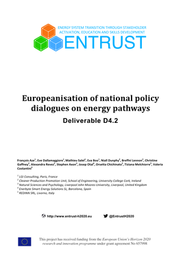 D4.2 Europeanisation of National Policy Dialogues