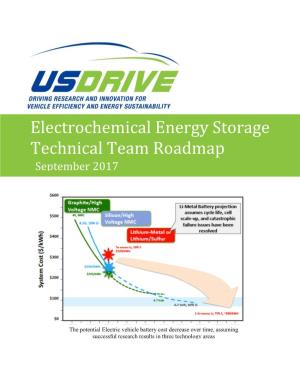 Electrochemical Energy Storage Technical Team Roadmap