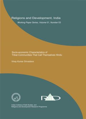 Socio-Economic Characteristics of Tribal Communities That Call Themselves Hindu