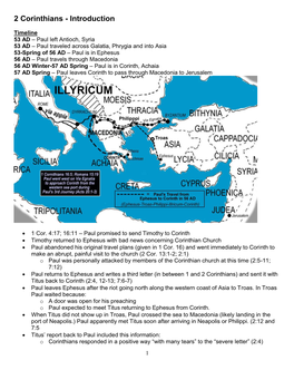 2 Corinthians - Introduction