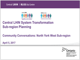 Community Conversations: North York West Sub-Region