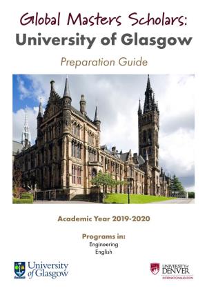 Global Masters Scholars: University of Glasgow Preparation Guide