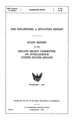 The Philippines: a Situation Report